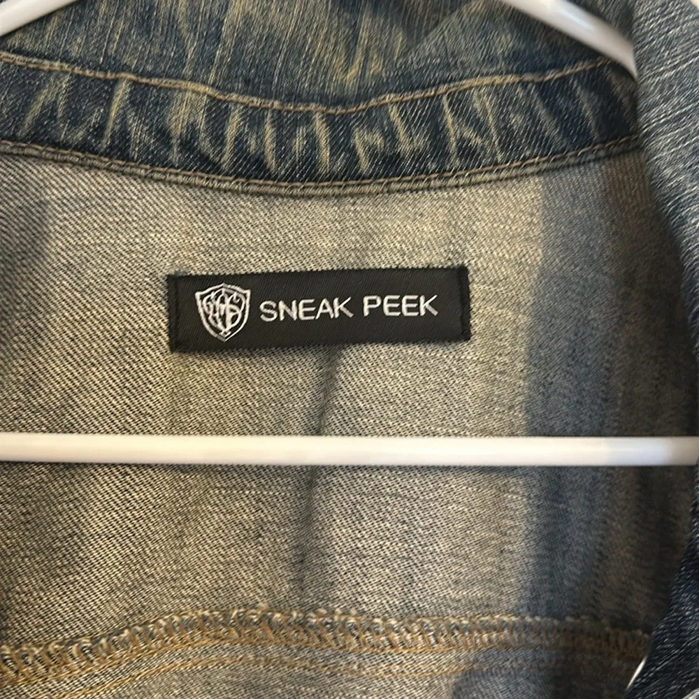 Sneak Peek cropped denim jacket - Picture 5 of 7